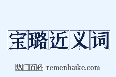 宝璐近义词是什么意思的图片